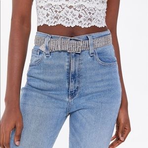 Urban Outfitters Rhinestone Belt